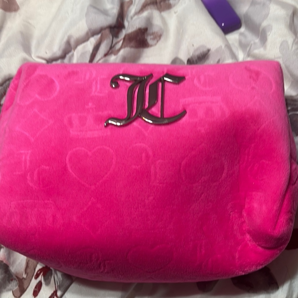 Juicy Couture Pink Plush make up bag